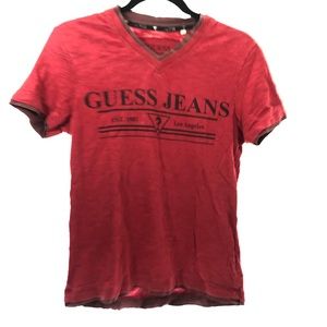 VINTAGE Guess Shirt Xs Colorful Spell Out Logo